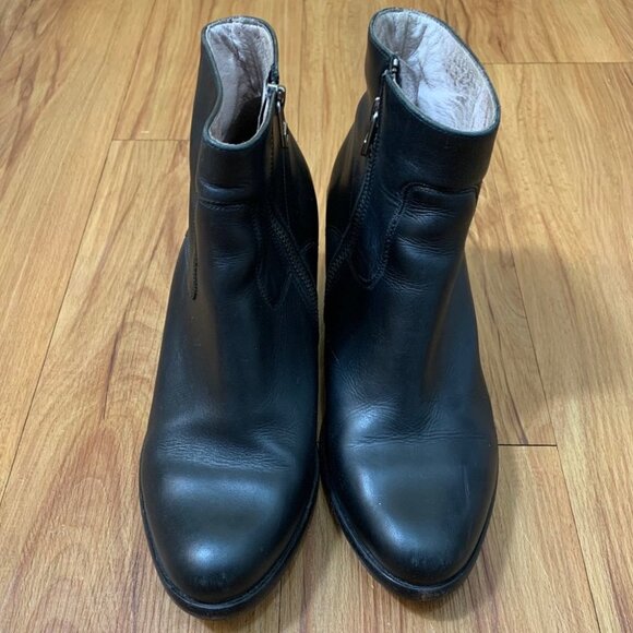 All Saints Hessian Low Leather Ankle Boot Black - Picture 4 of 13